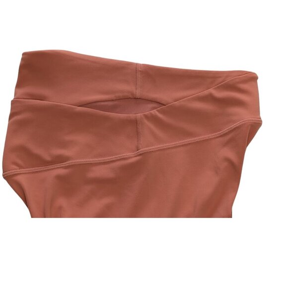 Lululemon Aligned Angles Super High Rise Tight 28" Rustic Coral Size 6 - Picture 3 of 10